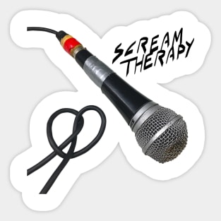 Scream Therapy: A Punk Journey to Mental Health book design Sticker